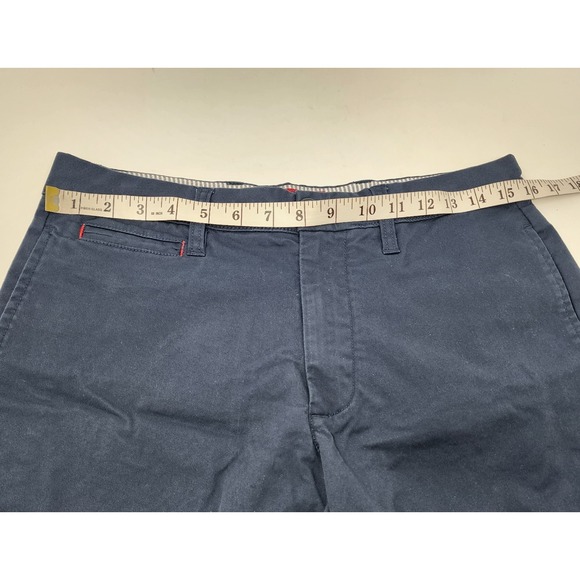 Untuckit Shorts Mens 30 Navy Chino 9" Golf Outdoors Preppy Casual St Vincent EUC - Picture 3 of 11